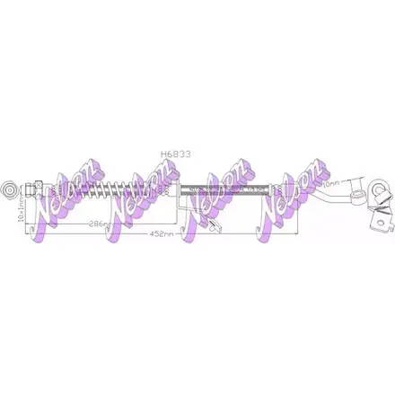 Тормозной шланг BROVEX-NELSON H6833 3972996 WYLJD VNR9N 8J