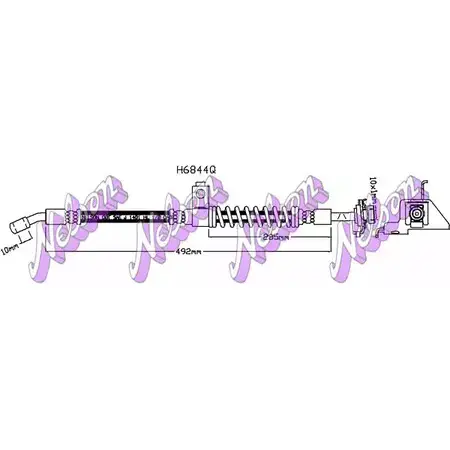 Тормозной шланг BROVEX-NELSON H6844Q 3973010 LKGH 5 ZO0KS