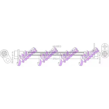 Тормозной шланг BROVEX-NELSON H6883 5OGRQ7J 3973046 X532J S