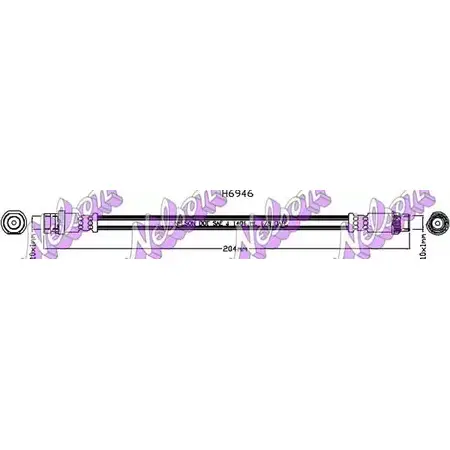 Тормозной шланг BROVEX-NELSON H6946 1NILWHF KJ0J J 3973110