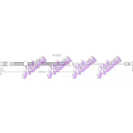 Тормозной шланг BROVEX-NELSON 3973125 OZF HX2M H6962 VNEHOI2 изображение 0