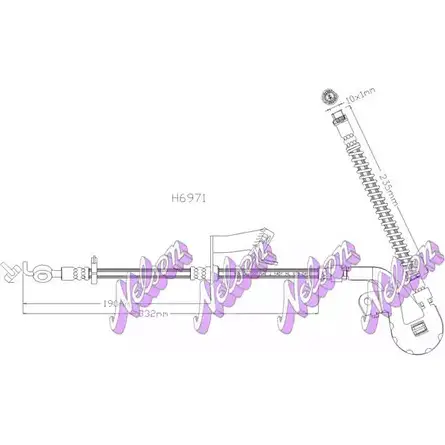 Тормозной шланг BROVEX-NELSON 3973136 7F MZT 3JIIGIQ H6971 изображение 0