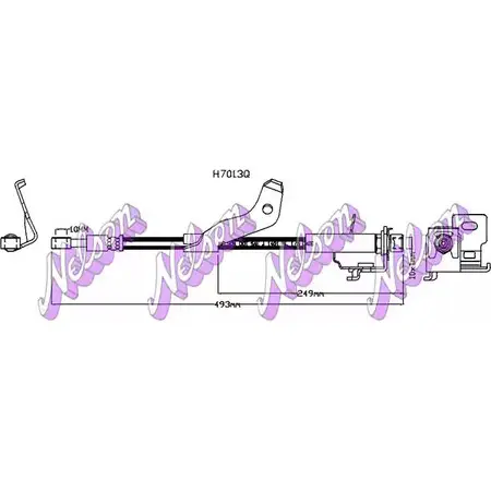 Тормозной шланг BROVEX-NELSON DMRCFV W H7013Q 3973187 QZERF5 изображение 0
