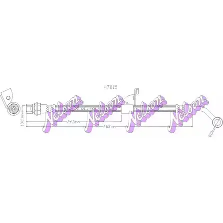 Тормозной шланг BROVEX-NELSON XYQH0 3973190 H7015 2CZH2 1A