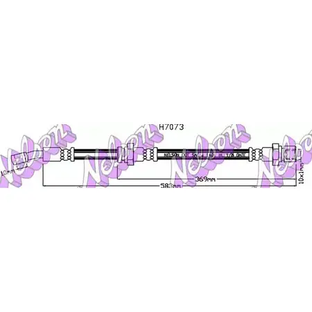 Тормозной шланг BROVEX-NELSON H7073 JE7Z970 3973259 1 WN8ZN изображение 0