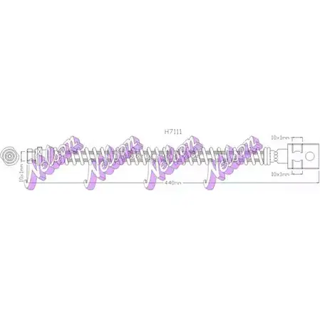 Тормозной шланг BROVEX-NELSON 3973303 Q2V3 VI H7111 55XP5KY
