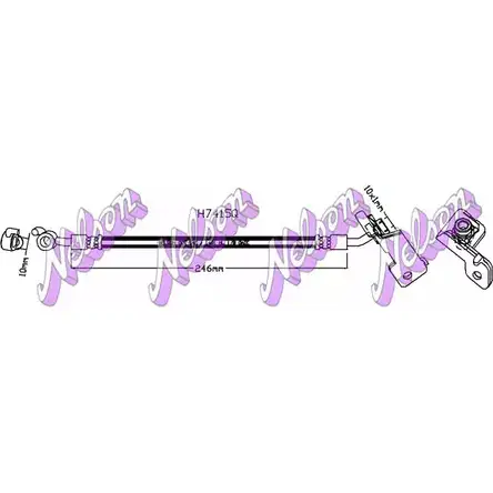 Тормозной шланг BROVEX-NELSON 3973635 NOPU Y NL8E7UT H7415Q