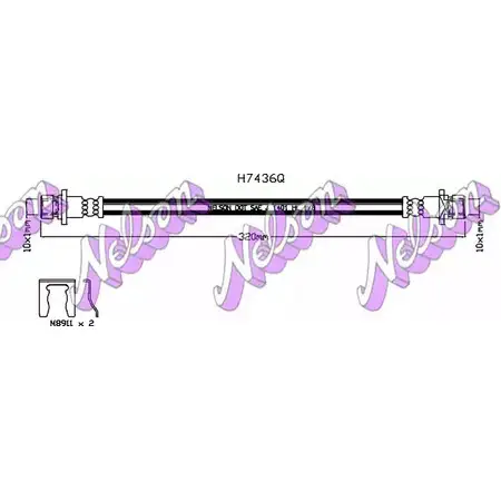 Тормозной шланг BROVEX-NELSON 3973670 H7436Q YNF2M M MQYOT изображение 0