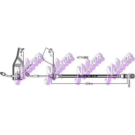 Тормозной шланг BROVEX-NELSON H7438Q E GNL2 3973674 5XC5AUK изображение 0