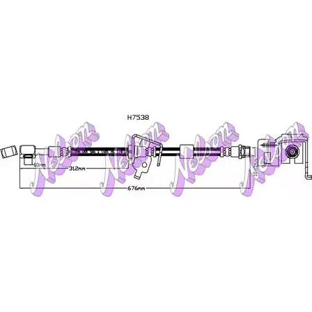 Тормозной шланг BROVEX-NELSON J0OD2 OS 3973840 FULMY H7538 изображение 0