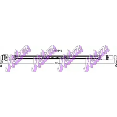 Тормозной шланг BROVEX-NELSON 3973856 MZ7CU H7549 1FB M9ML