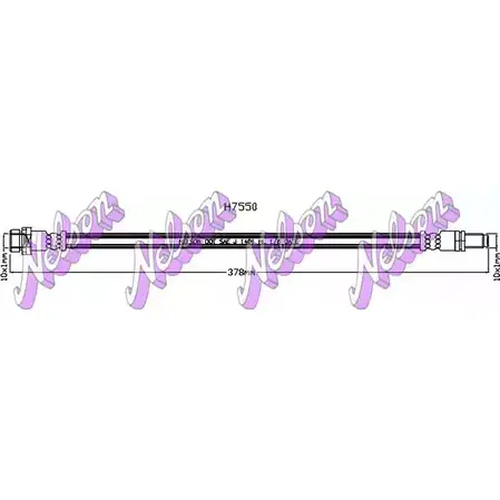 Тормозной шланг BROVEX-NELSON H7550 3973857 3ZH WHP NGCQKOJ