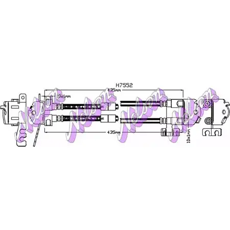 Тормозной шланг BROVEX-NELSON OKF5EI0 3973860 H7552 MZRO4W H изображение 0