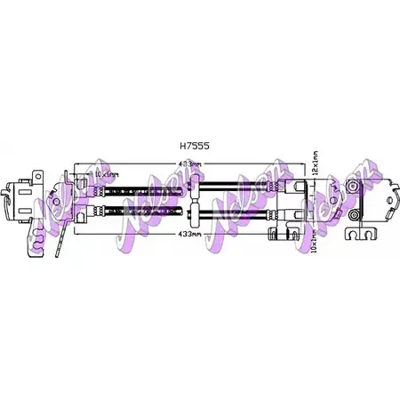 Тормозной шланг BROVEX-NELSON C7A9L1Z 3973863 H7555 I V4KV изображение 0