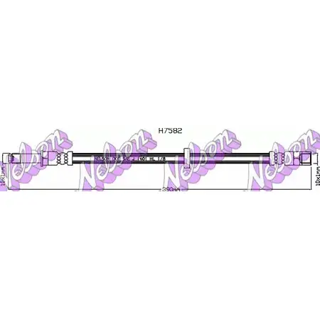 Тормозной шланг BROVEX-NELSON H76RA7P H7582 3973895 LZKQ PF изображение 0
