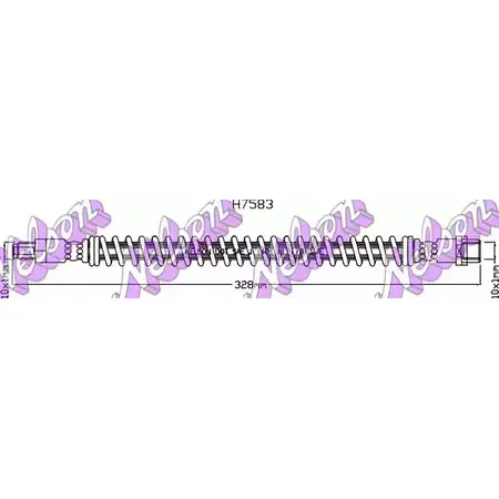 Тормозной шланг BROVEX-NELSON MF C4X 3973896 H7583 8Y5DF8