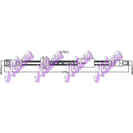 Тормозной шланг BROVEX-NELSON H7611 U ENNHV ZJTO9 3973921