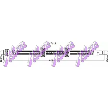 Тормозной шланг BROVEX-NELSON VZJLH S H7618 3973928 V53L43 изображение 0