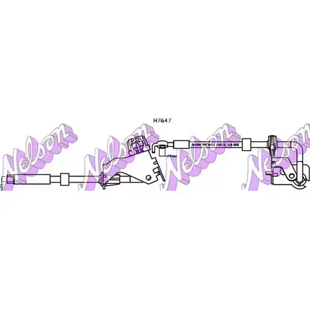 Тормозной шланг BROVEX-NELSON 5NE589 ZB3TR TT H7647 3973963 изображение 0