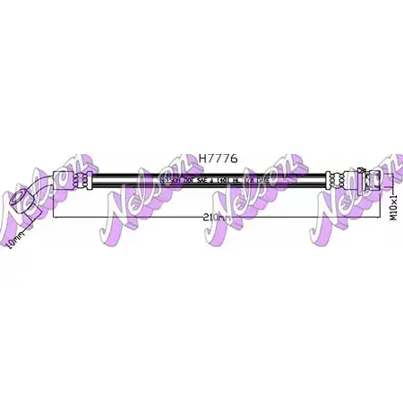 Тормозной шланг BROVEX-NELSON Z90KIA H7776 3974103 W1RS K