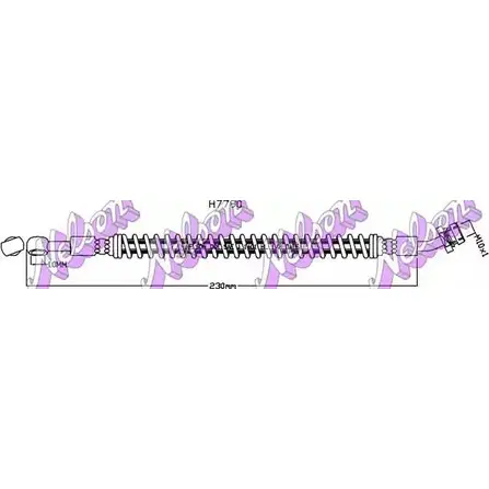 Тормозной шланг BROVEX-NELSON H7790 XQBHE92 7AA FW 3974121 изображение 0