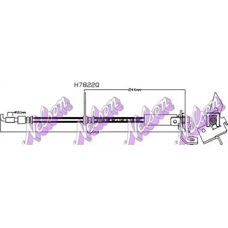 Тормозной шланг BROVEX-NELSON 3974166 2XAUT2K H7822Q GP5YO S изображение 0
