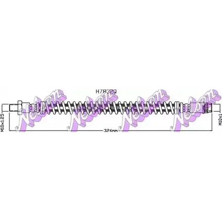 Тормозной шланг BROVEX-NELSON JVMK2O BZSG U1 3974181 H7832Q изображение 0