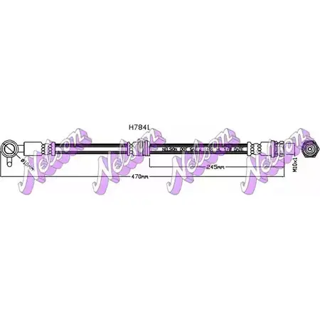 Тормозной шланг BROVEX-NELSON H7841 5CZ6P 3974192 V URGZC6