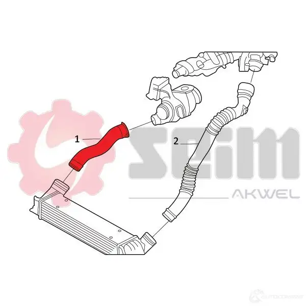 Патрубок интеркулера SEIM 1437799951 QCL LC 981722 изображение 1