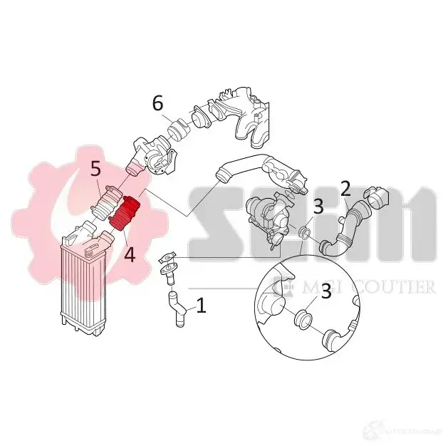 Патрубок интеркулера SEIM 2159707 1 CUQK 981131 3349809811316 изображение 3