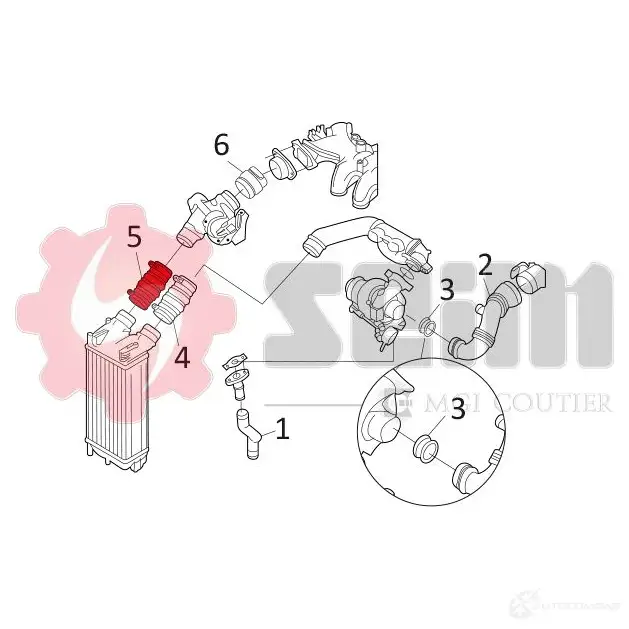 Патрубок интеркулера SEIM 2159707 1 CUQK 981131 3349809811316 изображение 4