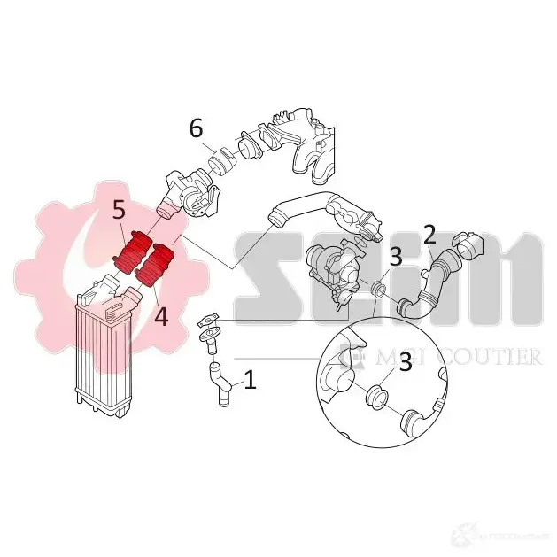 Патрубок интеркулера SEIM 2159707 1 CUQK 981131 3349809811316 изображение 5