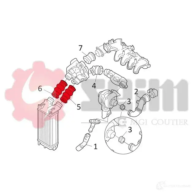 Патрубок интеркулера SEIM 2159707 1 CUQK 981131 3349809811316 изображение 8