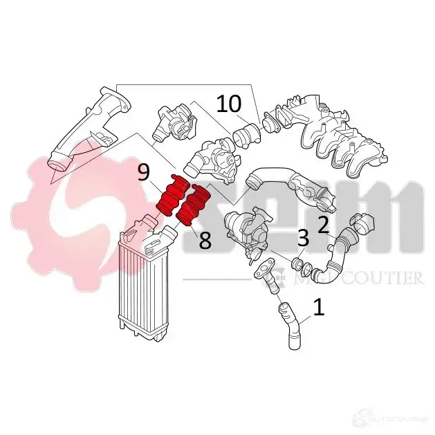 Патрубок интеркулера SEIM 2159707 1 CUQK 981131 3349809811316 изображение 9