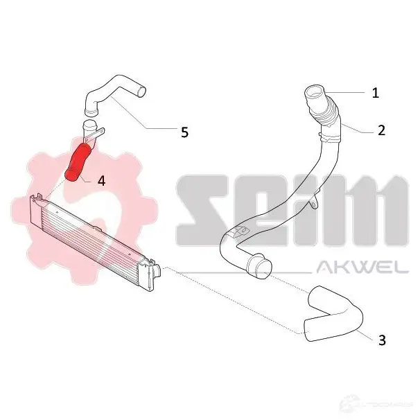 Патрубок интеркулера SEIM Z0GYL 5 981902 1437800440 изображение 2