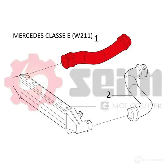 Патрубок интеркулера SEIM JB 793F 2159912 981398 3349809813983 изображение 1