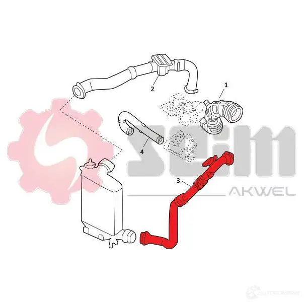 Патрубок интеркулера SEIM P2B AJX 1437799903 981910