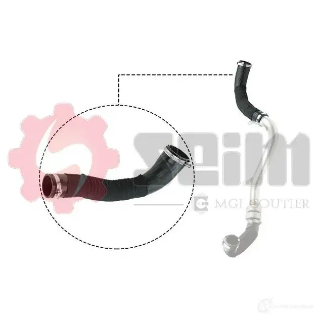 Патрубок интеркулера SEIM 3349809812597 981259 2159827 3G FL9 - Изображение 1