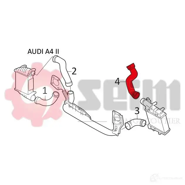 Патрубок интеркулера SEIM 981077 2159653 3349809810777 QH TPY изображение 1