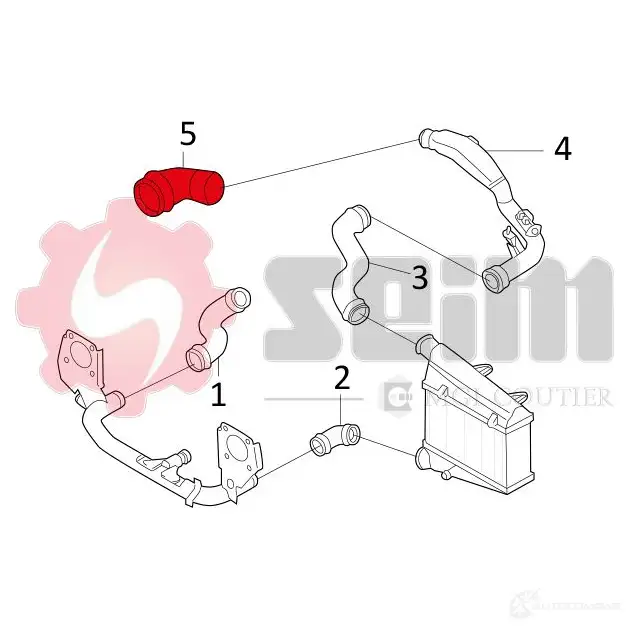 Патрубок интеркулера SEIM W JBFP 3349809810722 981072 2159648 изображение 2