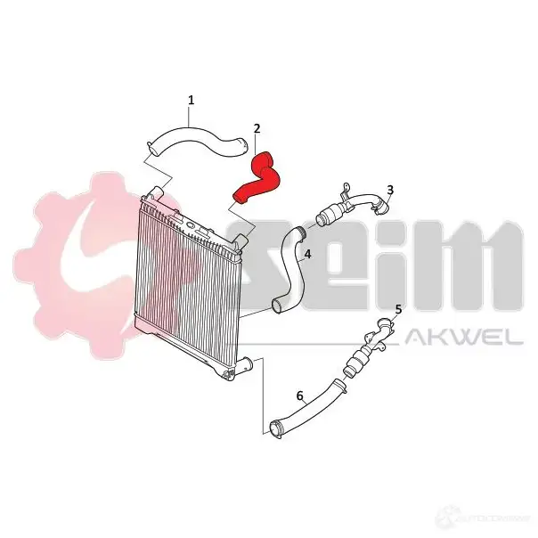 Патрубок интеркулера SEIM 0UI8 ME9 981838 1437804587 изображение 1