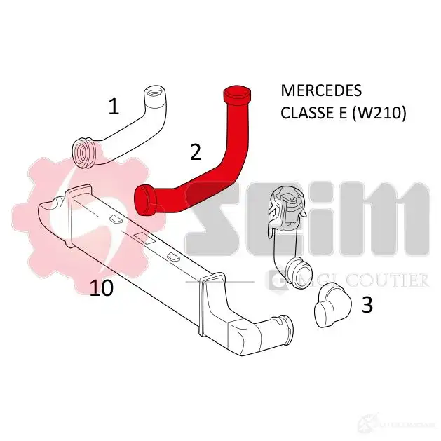 Патрубок интеркулера SEIM 981355 2159888 3349809813556 D7 AYD изображение 1