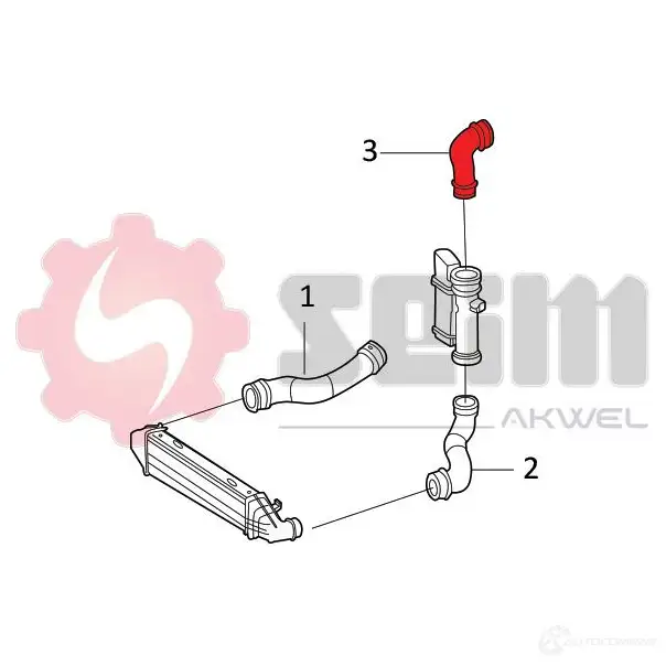 Патрубок интеркулера SEIM L99 OSA 1437803759 981871 изображение 1