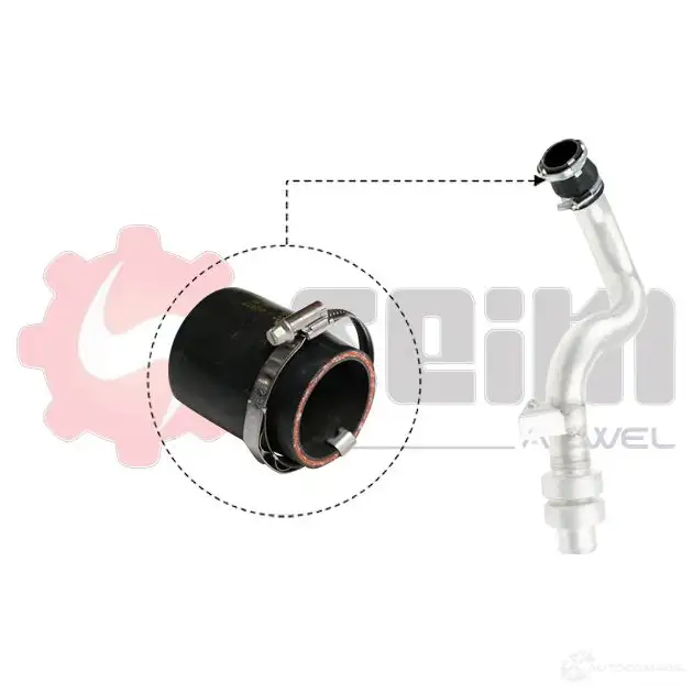 Патрубок интеркулера SEIM 1437803679 981833 Q9V86 2