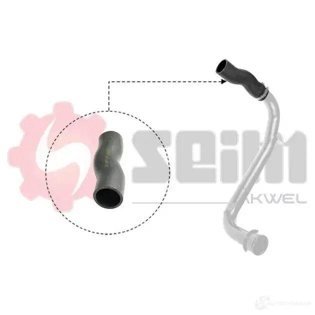 Патрубок интеркулера SEIM 1437906691 MB3OJ6 H 982076