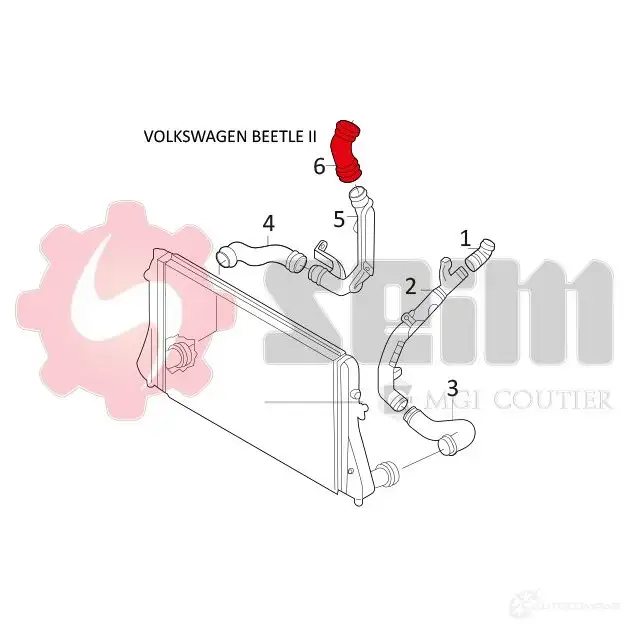 Патрубок интеркулера SEIM 981621 3349809816212 793 KK 2160063 изображение 1
