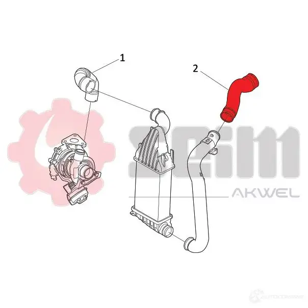 Патрубок интеркулера SEIM 1438579483 982116 G9 5DMJV