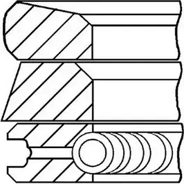 Поршневые кольца, комплект WILMINK GROUP I2RDI9 4041298 WG1096234 V6EC8B F