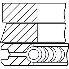 Поршневые кольца, комплект WILMINK GROUP 1N IWW WG1096255 IM5W4C 4041319 изображение 0