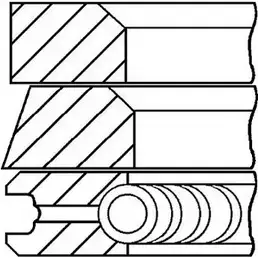 Поршневые кольца, комплект WILMINK GROUP O 1YGQ3 I5UJT WG1096350 4041402 изображение 0